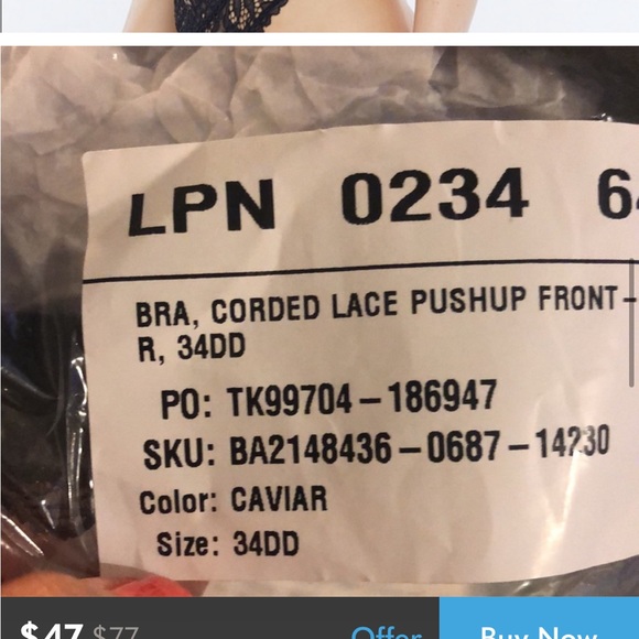 Savage x fenty lace black bra new - Picture 4 of 10